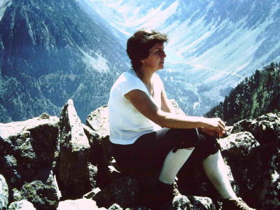 Aot 1970 - Au sommet du Pgure