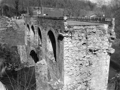 Pont de Germe en travaux en 1984