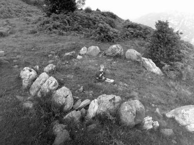 Rond de pierres ou cromlech du Bénou (Sinar P2 4x5)