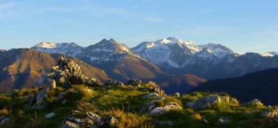 Pics de Bergon et de Sesques depuis le pic Sarrailh