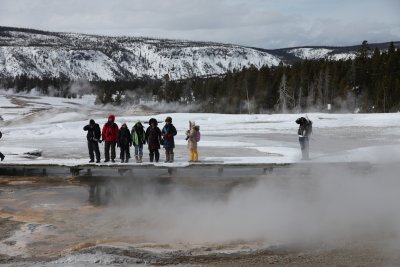 That was probably the biggest group of tourist in the park!