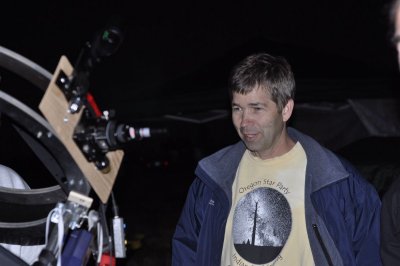 Greg Babcock taking a look at my scope!