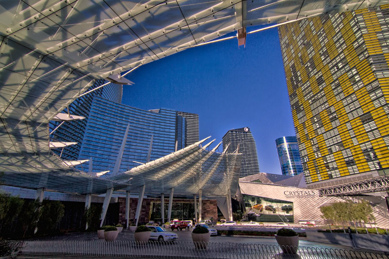 Aria Main Entrance Off the Strip