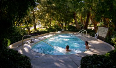 Aria Hot Tubs by the pool
