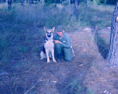 Jim Roy and Scout Dog Toby-23X5 training