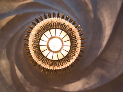 Casa Battlo , ceiling with lamp