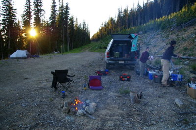 Our camp on Site 2, near Kimberly, B.C.