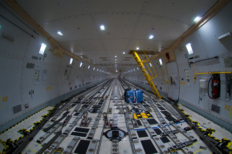 Empty cargo hold