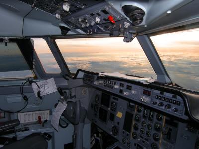 Alone in the cockpit