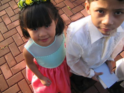 flower girl and ring bearer