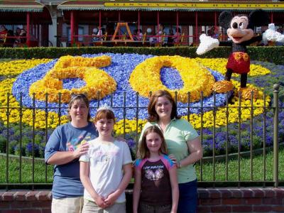 Disney's 50th - Me, Sydney, Hailey, Kelli