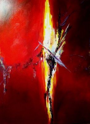 LIGHT OF PASSION  30 X 40 ACRYLIC ON CANVAS. SOLD