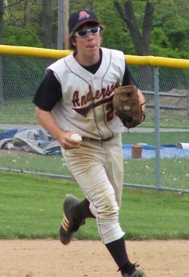nick a. makes a play at second
