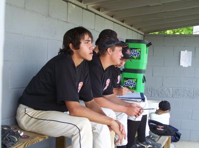 chris, justin s. et al. in the dugout