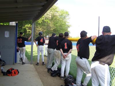 in the dugout