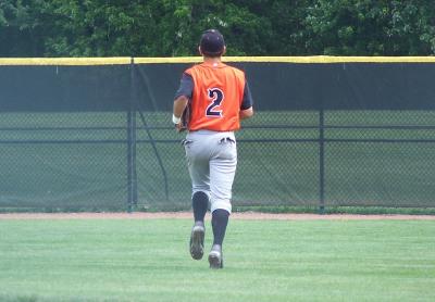  daniel hustles to centerfield