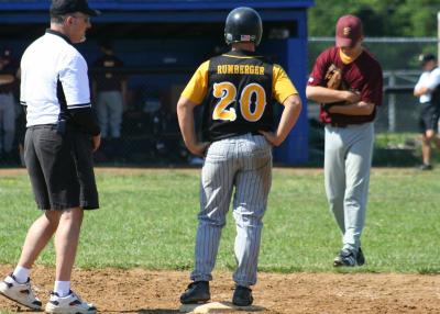 nick on first base