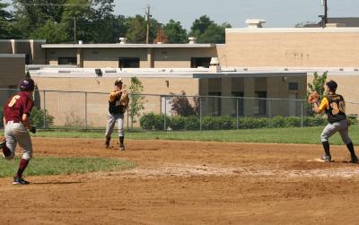 b.j. makes the play at short