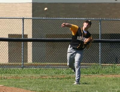 jeremy makes the throw to first