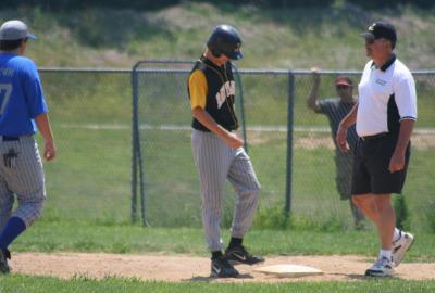 jarad on first base