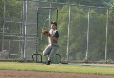 cody makes a play in left field