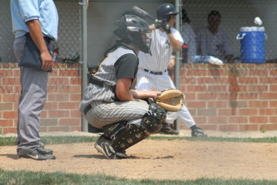 aaron behind the plate