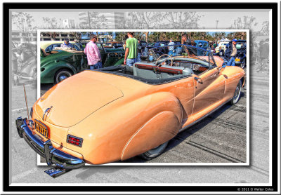 Packard 1942 Darrin Convertible Yellow Show 2011 22 OOB.jpg