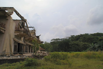 Rear of building