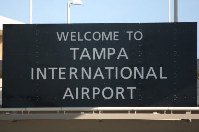 Tampa International Airport Entrance Sign