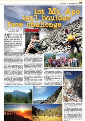 Mount Apo Boulder Challenge