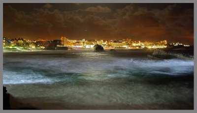 The basque country by night