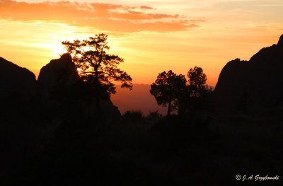 Sunset from Chisos Basin
