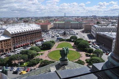 St Isaacs Cathedral view from colonnade