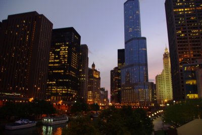Chicago River Architecture  at Night.jpg
