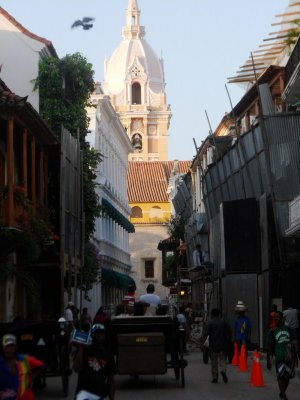 Cartagena Cathedral from San Pedro Claver Square.jpg