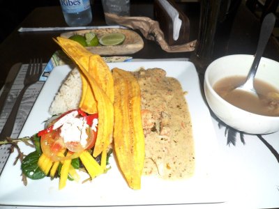 Fish, Plantains, Salad and Soup at La Mulata.jpg