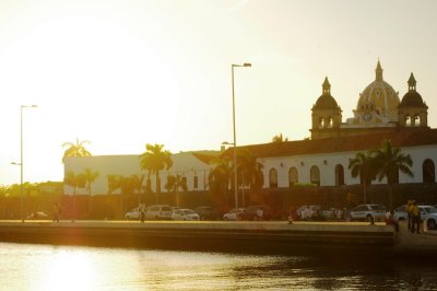 Idlesia de San Pedro Claver and Cartagena Bay.jpg