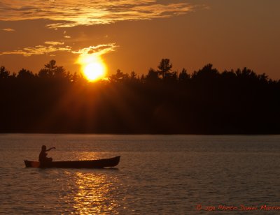 Coucher de soleil Grundy Lake Sunset