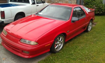 Will Martin's Red 92 Chrysler Iroc R/T