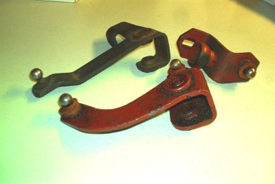 525 Tranny Shifter Linkage (3 pieces, Dif views)