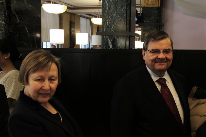 Mary Ann and Jack before the wedding ceremony for Moshe and Orna at the City Clerks Marriage Bureau in Manhattan