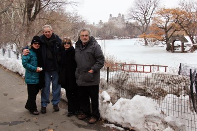 Orna, Moshe, Judy and Richard in Central Park in Manhattan - continuing to celebrate the marriage of Moshe and Orna