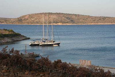 Anchored in the bay at Marathi