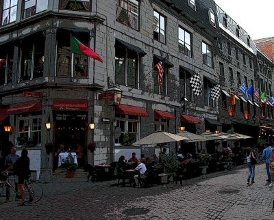 Outdoor Cafe, Old Montreal
