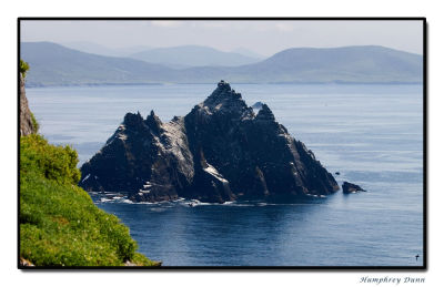 Little Skellig and Lemon Island seen from the steps