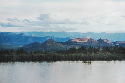 Maluti Mountains Across The Dam