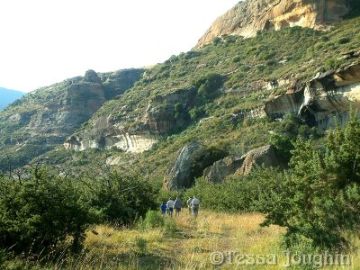 Walk to the dam at the bottom of Gilboa mountain