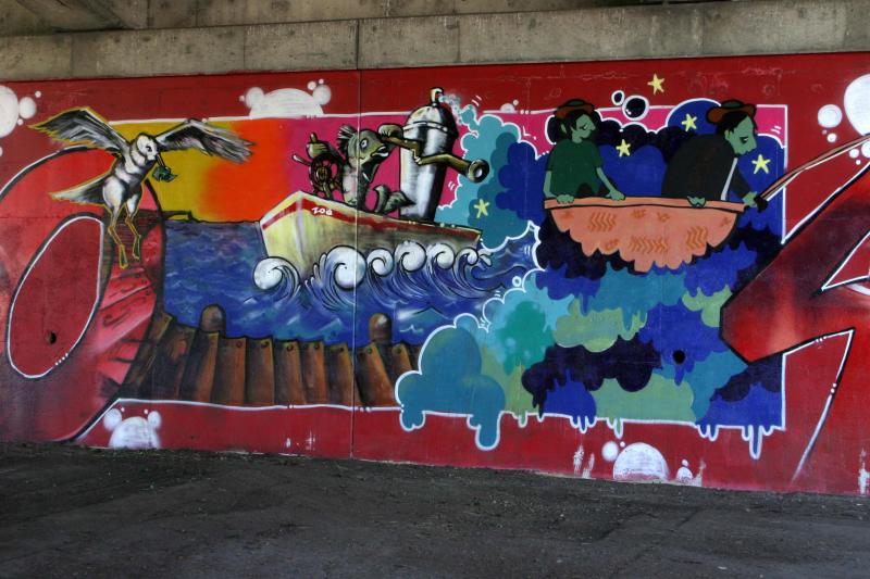 Underpass at Entrance to Granville Island, South Side