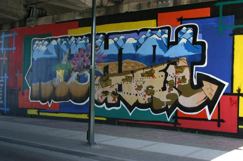 Underpass at Entrance to Granville Island - North Side