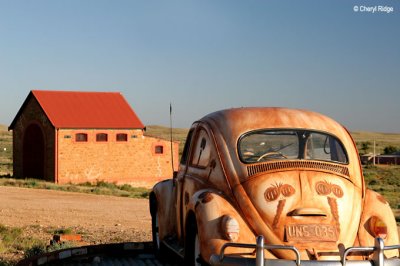 7632b- Painted VW bug at Silverton